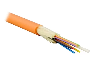 ВО кабель внутренний, Distribution, LSZH, 8 волокон,  MM, OM2, оранжевый, LAN-OFC-DI8-M2-LS