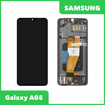 Дисплей для Samsung Galaxy A05 SM-A055F в сборе GH81-24189A (черный) 100% оригинал