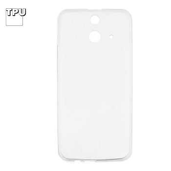 Силиконовый чехол "LP" для HTC E8 TPU, прозрачный (коробка)