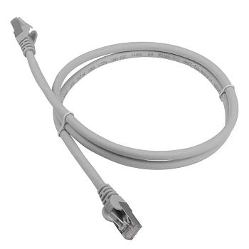 Патч-корд RJ45 - RJ45, 4 пары, FTP, категория 6A, 2 м, белый, LSZH, LANMASTER, LAN-PC45/S6A-2.0-WH