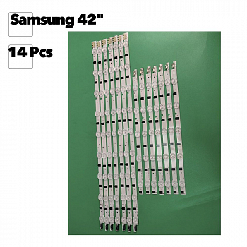 Светодиодная подсветка для телевизоров Samsung 42" UE42F 2013SVS42F/BN96-25306A (комплект, 14 шт)