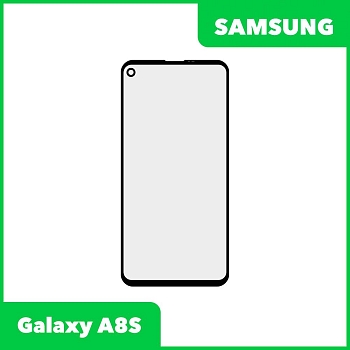Стекло + OCA пленка для переклейки Samsung Galaxy A8s (G8870), черный