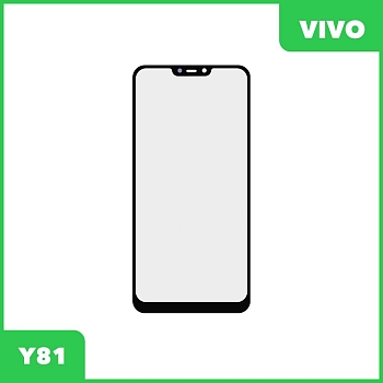 Стекло для переклейки дисплея Vivo Y81, черный
