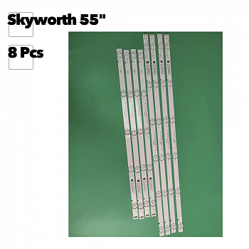 Светодиодная подсветка для телевизоров Skyworth 55" 6LED+5LED (комплект 8 шт.)