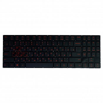 Клавиатура для ноутбука Lenovo Legion Y520, Y520-15IKB, черная без рамки