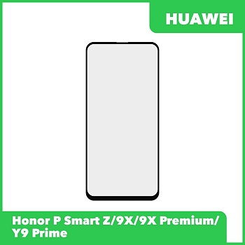 Стекло + OCA пленка для переклейки Huawei P Smart Z, Honor 9X, 9X Premium, Y9 Prime, черный