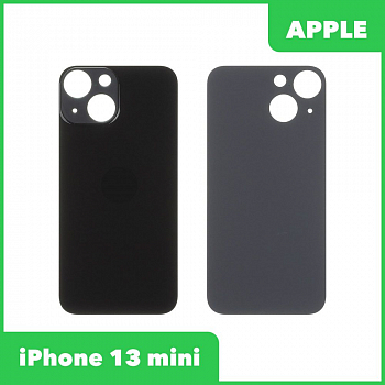 Задняя крышка для iPhone 13 mini с логотипом (черный)