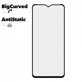 Защитное стекло для телефона Samsung Galaxy A20S Super max Anti-static big curved glass