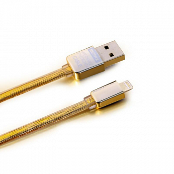 USB кабель REMAX Safe Speed Lightning 8-pin, 1м, TPE (золотой)