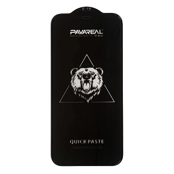 Защитное стекло PAVAREAL PA-PG09 для телефона iPhone 12 Pro, Edge Upgrade, черное