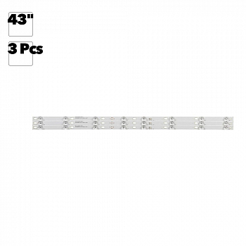 Светодиодная подсветка для телевизоров 43" DS-4C-LB4308-YM01 (комплект 3 шт.)