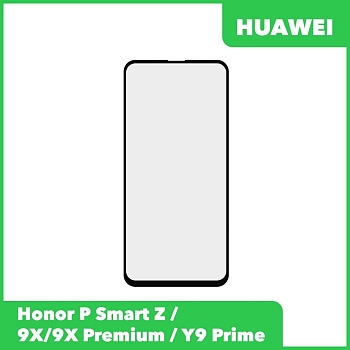 Стекло для переклейки дисплея Huawei Honor P Smart Z, 9X, 9X Premium, Y9 Prime, черный