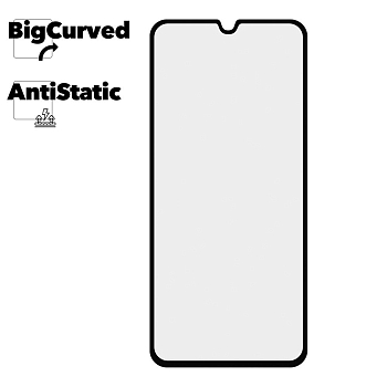 Защитное стекло для телефона Samsung Galaxy A30s Super max Anti-static big curved glass