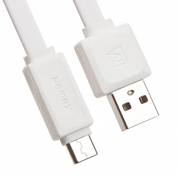 USB кабель REMAX RT-C1 Type-C, плоский, 1м, TPE (белый)
