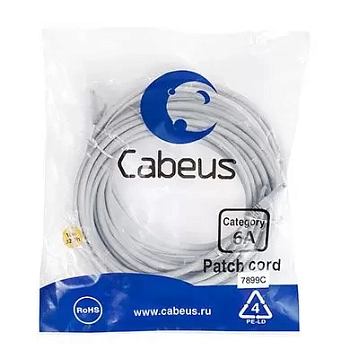 Патч-корд U/UTP Cabeus PC-UTP-RJ45-Cat.6a-10m-LSZH