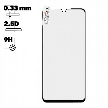 Защитное стекло "LP" для Huawei P30 Lite Thin Frame Full Glue с рамкой 0,33 мм 2,5D 9H (черное)