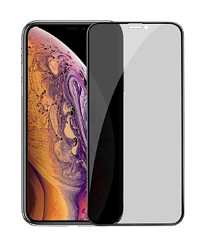 Защитное стекло затемненное для телефона iPhone X, 11Pro