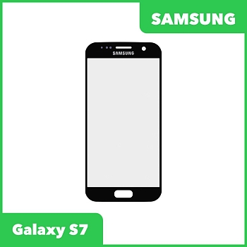 Стекло + OCA пленка для переклейки Samsung Galaxy S7 (G930F), черный