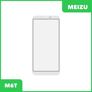 Стекло + OCA пленка для переклейки Meizu M6T, белый