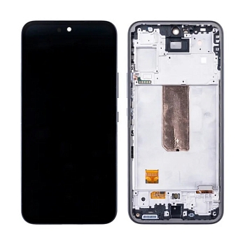 Дисплей для Samsung A546E Galaxy A54 5G в рамке + тачскрин (черный) 100%