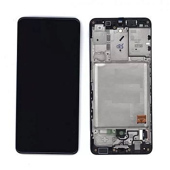 Дисплей для Samsung Galaxy A41 (A415F) в рамке + тачскрин, черный (оригинал)