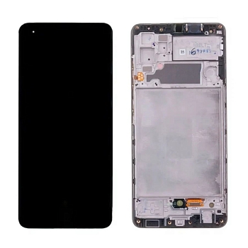Дисплей (экран в сборе) для телефона Samsung Galaxy A32 SM-A325F OLED черный с рамкой