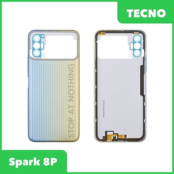 Задняя крышка для Tecno Spark 8P (KG7n) (золотистый)