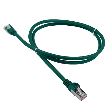 Патч-корд RJ45 - RJ45, 4 пары, FTP, категория 5е, 10 м, зеленый, LSZH, LANMASTER, LAN-PC45/S5E-10-GN