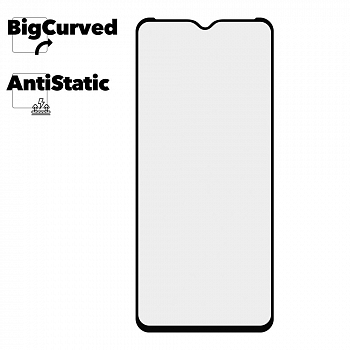 Защитное стекло для телефона Samsung Galaxy A02 Super max Anti-static big curved glass