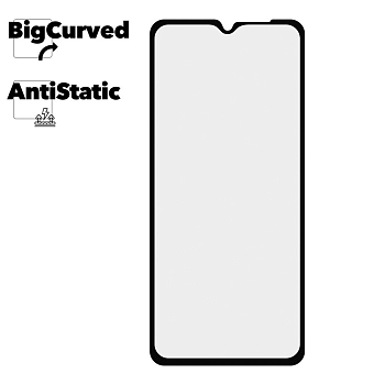 Защитное стекло для телефона Samsung Galaxy A12 Super max Anti-static big curved glass