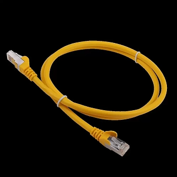 Патч-корд RJ45 - RJ45, 4 пары, FTP, категория 6A, 7 м, желтый, LSZH, LANMASTER, LAN-PC45/S6A-7.0-YL