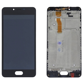 Дисплей Meizu M5c, MZ A5 (M710h) в рамке (черный)