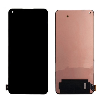 Дисплей (экран в сборе) для телефона Xiaomi Mi 11 Lite/11 Lite 5G (M2101K9AG/M2101K9G) Черный - (OLED)