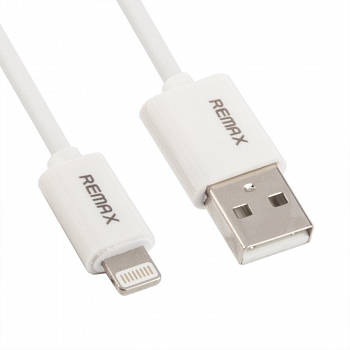 USB кабель REMAX Lightning 8-pin, 1м, TPE (белый)