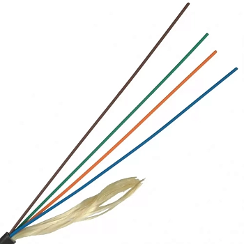ВО кабель универсальный, Distribution, нг(А)-HF, 2 волокна, OM2, черный, LAN-OFC-DU2-M2-HF