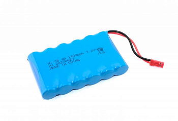 Аккумулятор Ni-Cd 7.2V 1400 mAh AA Flatpack разъем JST