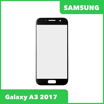 Стекло + OCA пленка для переклейки Samsung Galaxy A3 2017 (A320F), черный