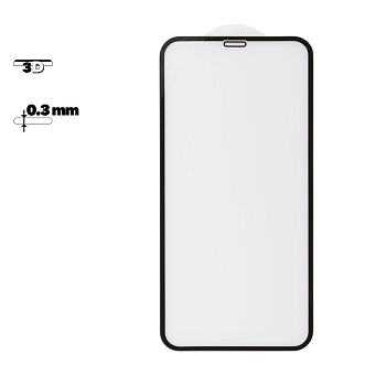 Защитное стекло Hoco Fast Attach 3D Fullscreen Glass для телефона Apple iPhone X (A8) рамка, черное
