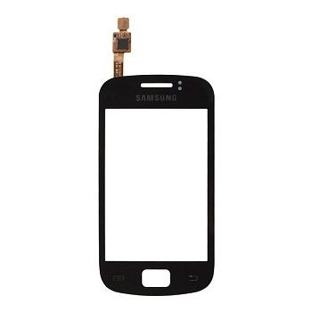 Сенсорное стекло (тачскрин) для Samsung Galaxy Mini 2 (S6500, S5600D) 1-я категория, черный