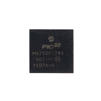 Микросхема pIC32MX250F128D-50I/ML QFN с разбора