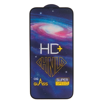 Защитное стекло Full Glue PREMIUM HD+ для телефона Apple iPhone 12, 12 Pro черное