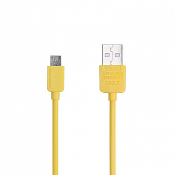 USB кабель REMAX RC-06m Light MicroUSB, 1м, TPE (оранжевый)