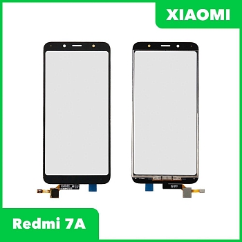Сенсорное стекло (тачскрин) для Xiaomi Redmi 7A, черный