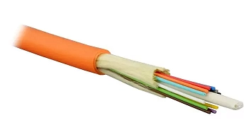 ВО кабель Lanmaster многомодовый внутренний 12 волокон LSZH OM2 оранжевый, LAN-OFC-DI12-M2-LS