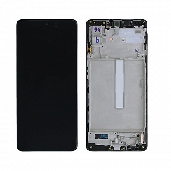 Дисплей для Samsung Galaxy M52 (M526F) в рамке + тачскрин, черный (100%)