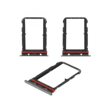 Держатель (лоток) SIM-карты для Xiaomi Mi CC9 Pro, серый