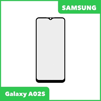 Стекло + OCA пленка для переклейки Samsung Galaxy A02s (A025F), черный