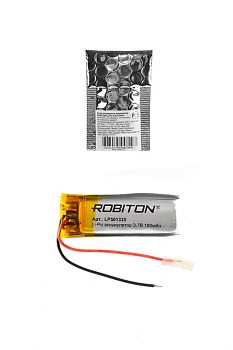 Аккумуляторная батарея Li-Pol 5x13x35мм, 3.7В, 180мАч, 2pin