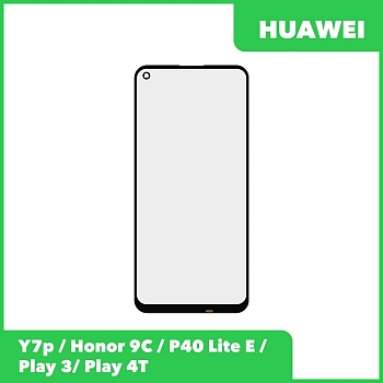 Стекло для переклейки дисплея Huawei Y7p, Honor 9C, P40 Lite E, Play 3, Play 4T, черный