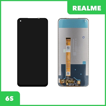 LCD Дисплей для Realme 6S в сборе с тачскрином, черный